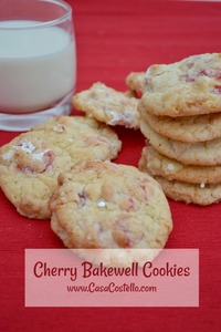 Cherry Bakewell Cookies