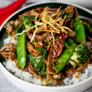 Ginger Beef with broccoli square