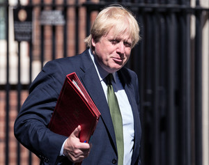 Boris Johnson in Downing Street,