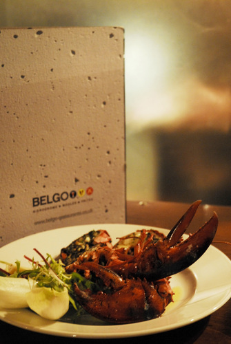 Grilled Whole Lobster at Belgo