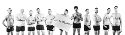 Dad's Pose Naked to Raise Awareness of F