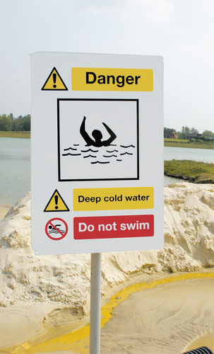 Danger Deep Cold Water