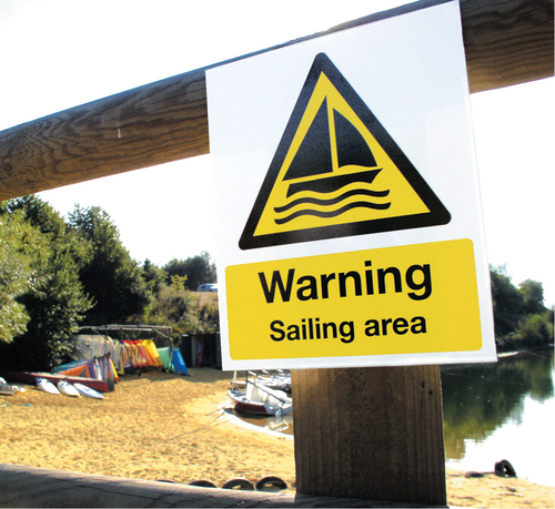 Warning Sailing Area