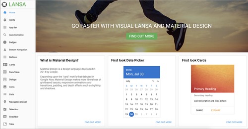 Incorporates Material Design
