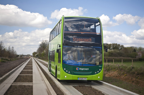 Wi-Fi enabled Stagecoach bus on tramway