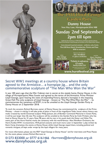 lloyd george statue and centenary info