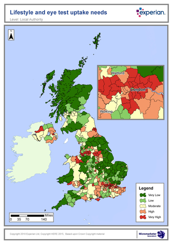 Map of UK&#039;s Blind Spots (red)