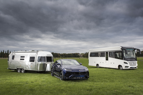 Airstream, Lamborghini Urus and Morelo