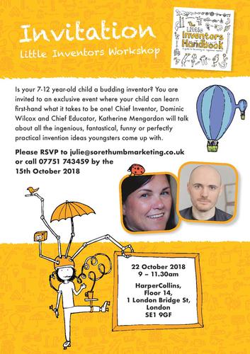 Little Inventors Workshop Invitation