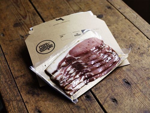 Cure and Simple Bacon and Packaging. 