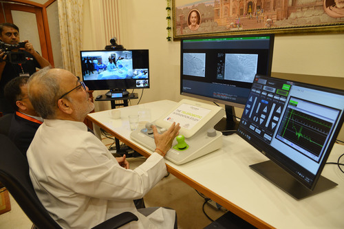Dr Patel performing the procedure.