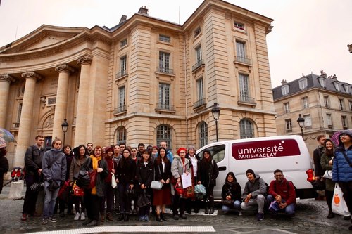 Paris-Saclay students on the tour