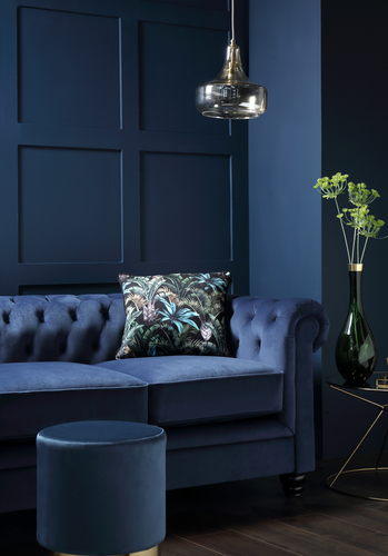 Hampton Blue Velvet Sofa - &pound;599.99