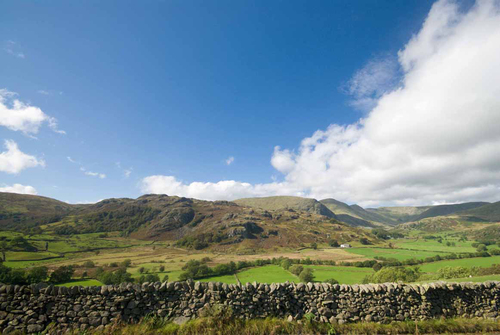 The picturesque countryside in Cumbria