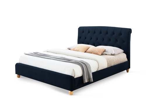 Brompton Blue Velvet Bed Cutout &pound;349.99