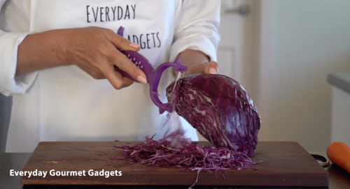 Shred cabbage in seconds!