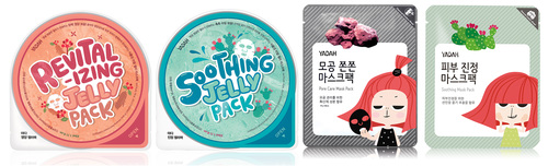 Selection of YADAH Korean Face Masks