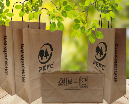 PEFC-certified paper bags from AB Group
