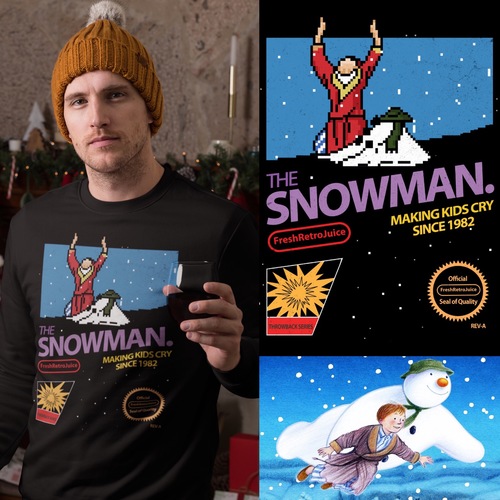 The Snowman 80s Christmas Jumper