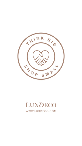 LuxDeco Think Big Shop Small Logo