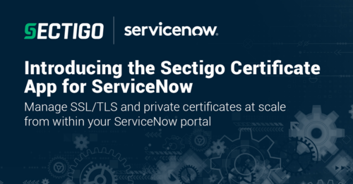 Sectigo Certificate App for ServiceNow