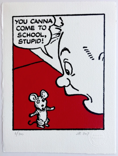 Oor Wullie tells off his pet mouse Jeemy