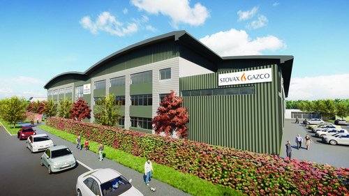 CGI image of Stovax &amp; Gazco premises