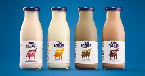 Tom Parker Creamery new glass bottles