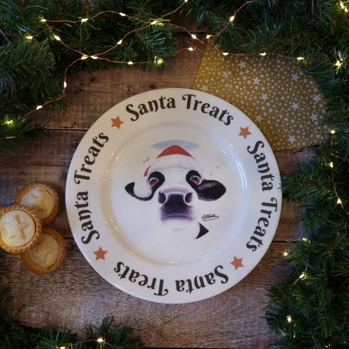 Santa Moo platter