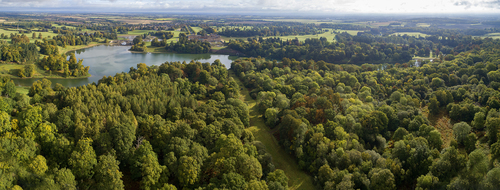 Aerial view of the Blenheim Estate