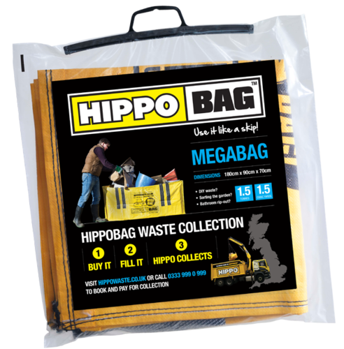 Flat-packed MEGABAG-sized HIPPOBAG