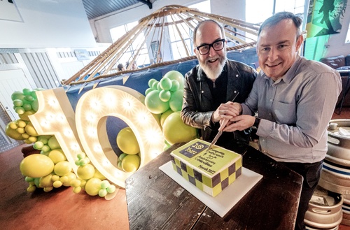 Opencast's founders cut the 10th cake