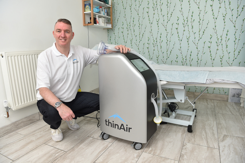 Chris Kavanagh with a thinAir machine