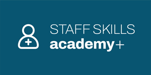 Staff Skills Academy - logo on navy