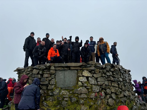 The HBP Group team at Scafell Pike Summi