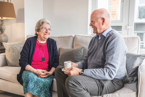 Older couple at home