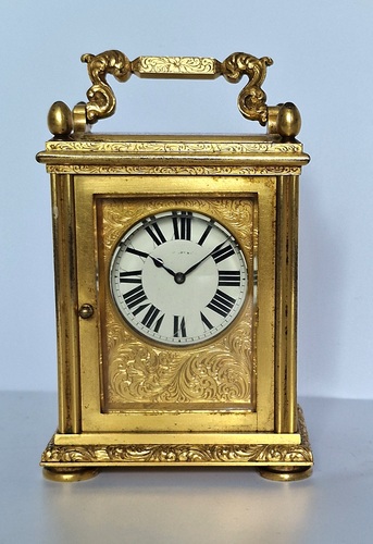 Tiffany &amp Co. gilded carriage clock