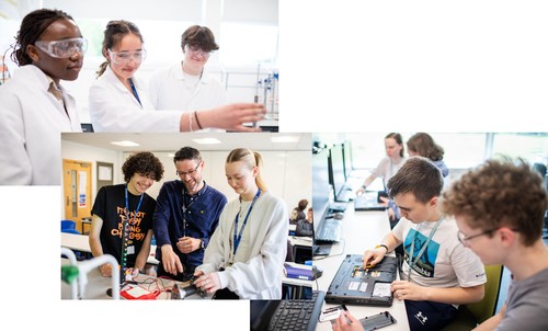 Chemistry IT Physics Students in Action