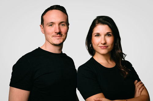 Chris Clinton and Nadia Kadhim