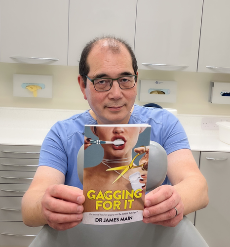 Dr James Main with his book 'Gagging for