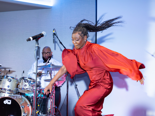 Beverley at Paul Reid Foundation launch