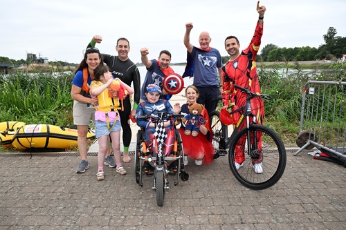 Superhero Tri joyful team effort