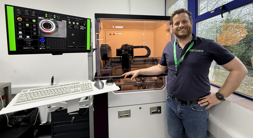 Ryan Maughan with the new Die Bonder