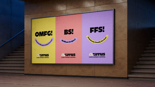 Cirrus branding on an advert