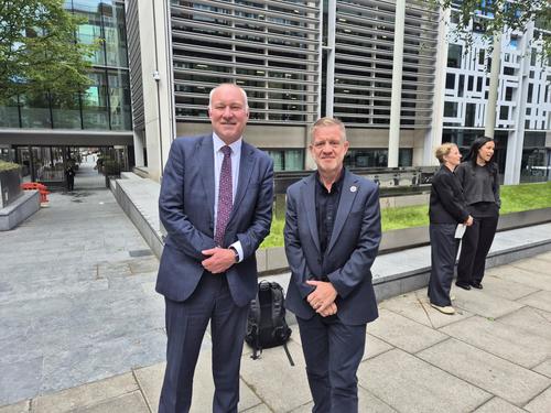 Jim Clark with Jim Dickson MP