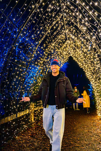 Joey Essex at Christmas Light Festival 