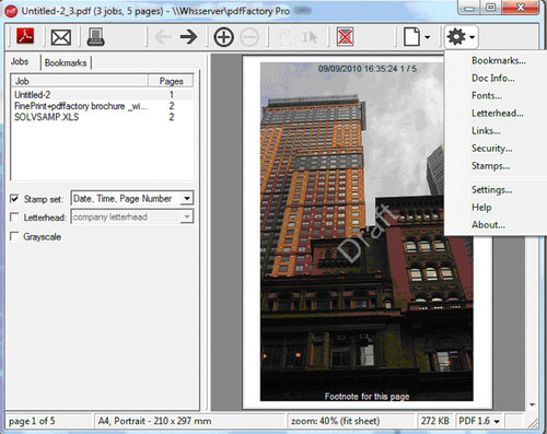pdfFactory preview screen