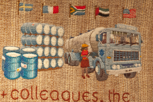 Detail of community tapestry 