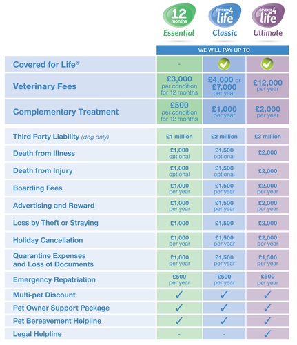 New look pet insurance policies keep Petplan well in front of the market