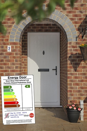 'A' rated door with energy certificate